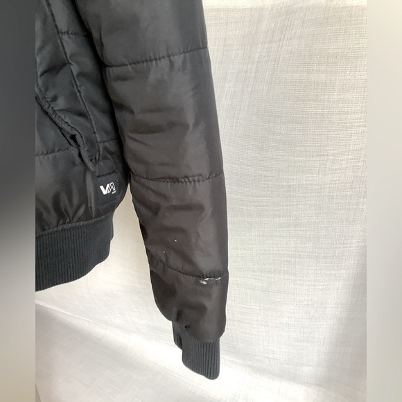 Small RVCA rush push jacket fleece lined warm bomber jacket - Picture 14 of 14